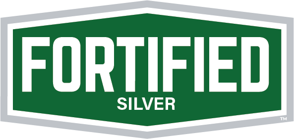Fortified logo silver